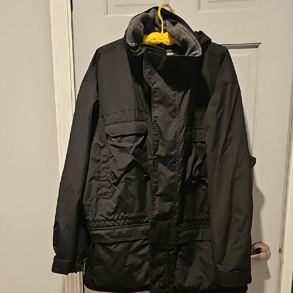 American Eagle Outfitters Black Military Jacket Performance Xl Coat Weather Men